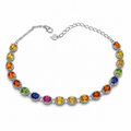 Multi-Color Sapphire Tennis Bracelet