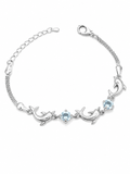 Aquamarine Dolphin Bracelet
