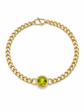 Peridot Gold Plated Bracelet