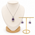 Amethyst Jewelry Set | 925 Sterling Silver