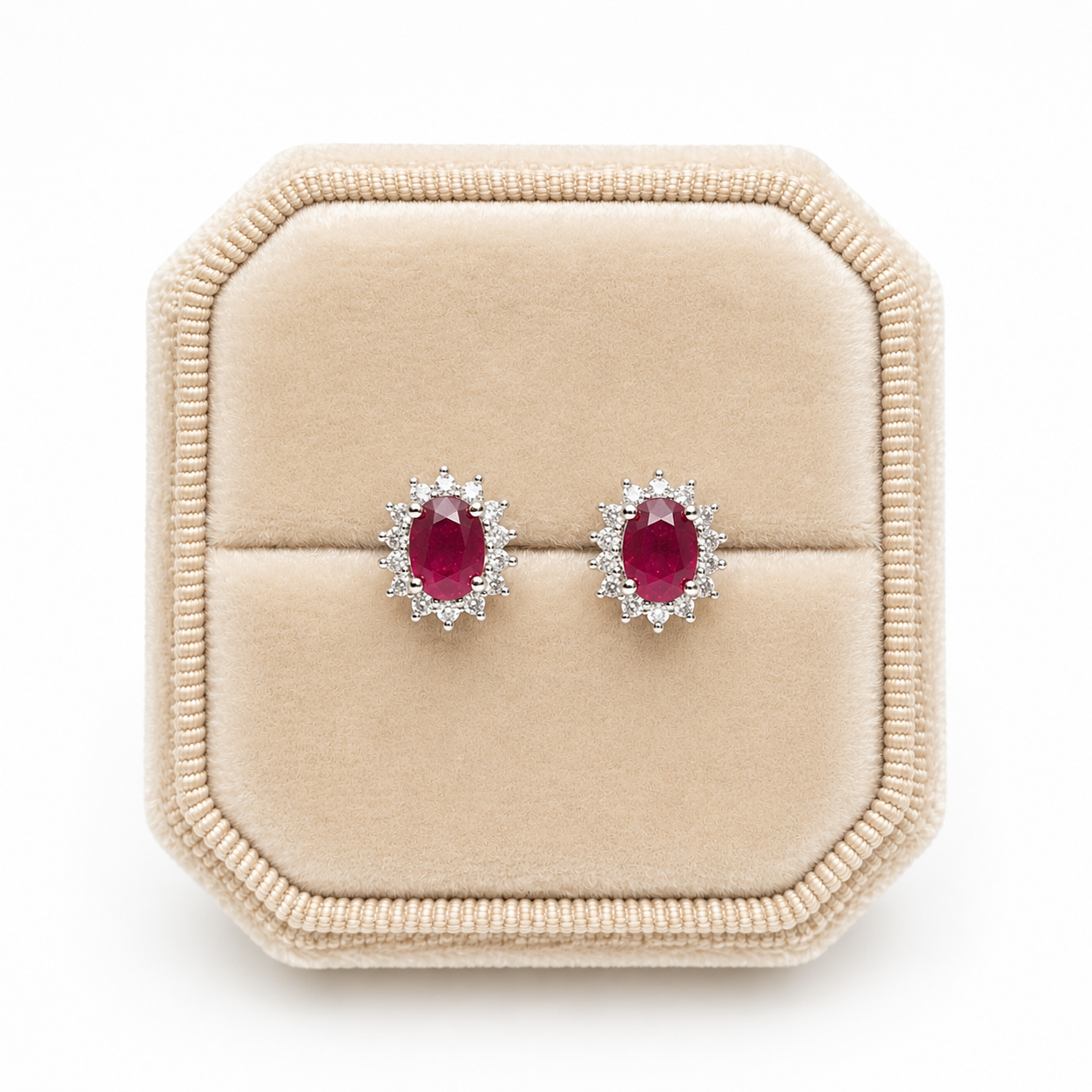 Natural Ruby Vintage-Inspired Jewelry Sets | 925 silver