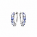 Tanzanite Hoop Earrings