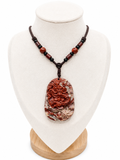 Red Jasper Dragon Pendant Necklace