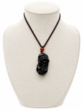 Black Obsidian Pixiu Pendant Necklace