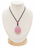 Pink Buddha Pendant Necklace