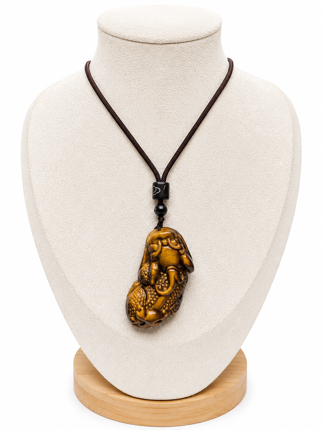 Tiger’s Eye Pixiu Pendant Necklace