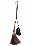 Black Obsidian Foot Spider Tassel Pendant