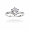 Artik Round-cut Moissanite ring