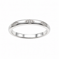 Moissanite Accent Band ring