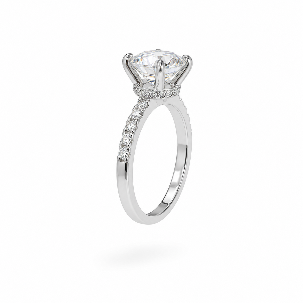 2CT Asscher cut Moissanite | S925 Silver