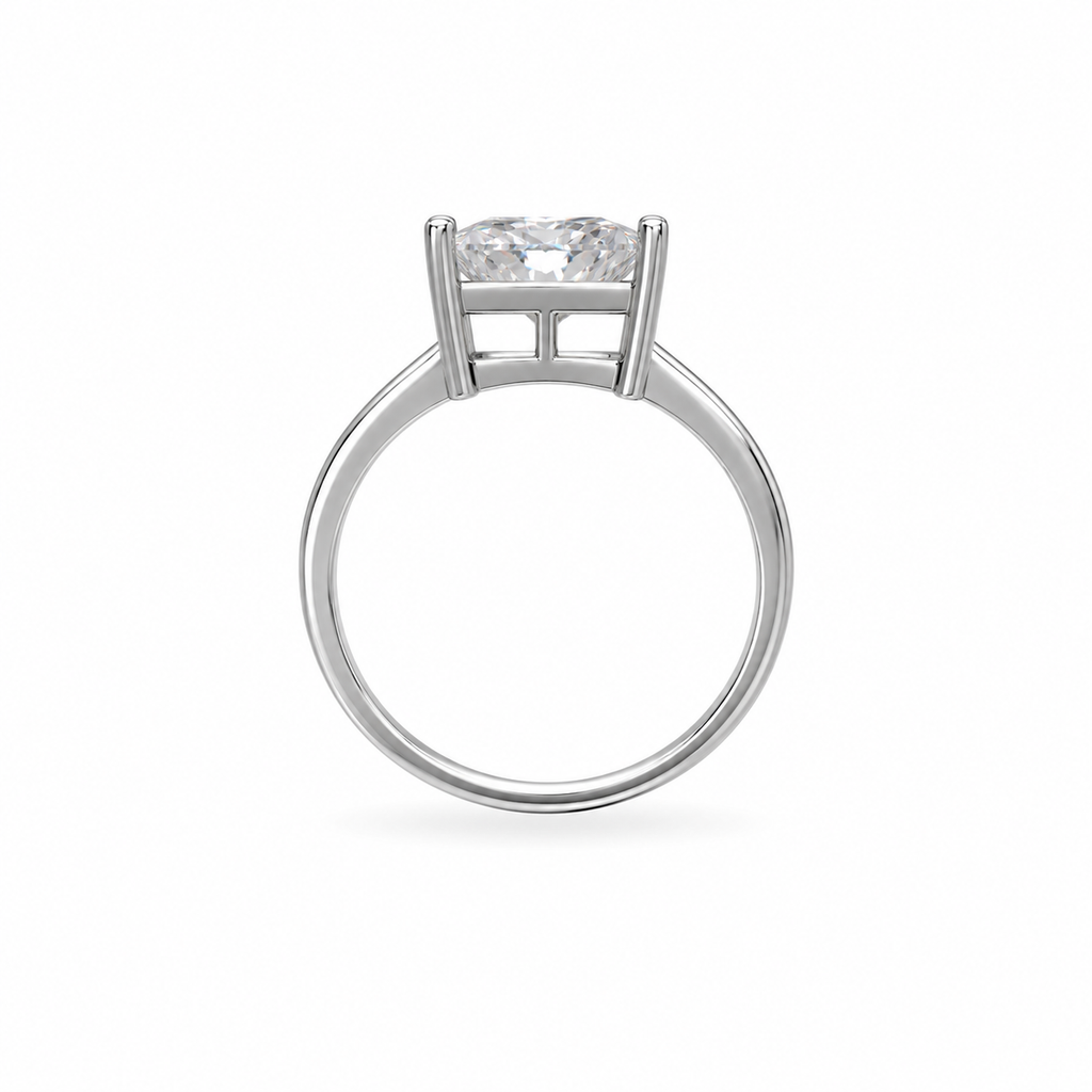 5CT Princess Cut Moissanite engagement ring s925 silver