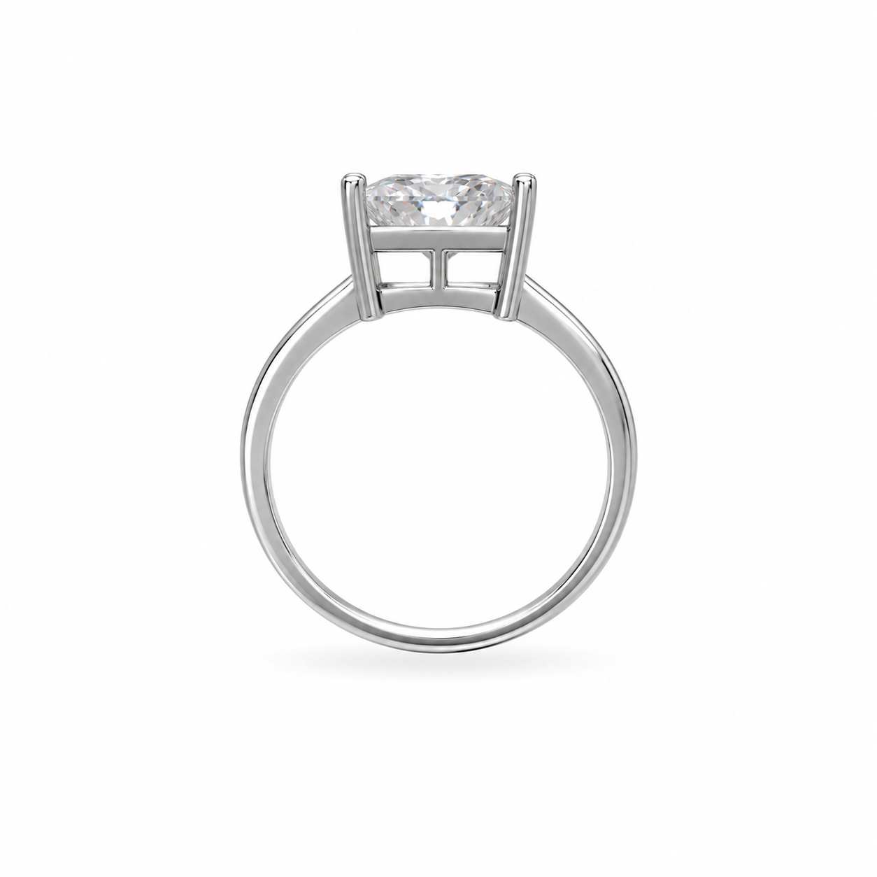 5CT Princess Cut Moissanite engagement ring s925 silver