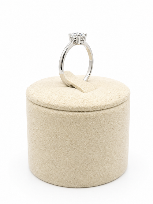 1CT Oval Cut Classic Solitaire ring
